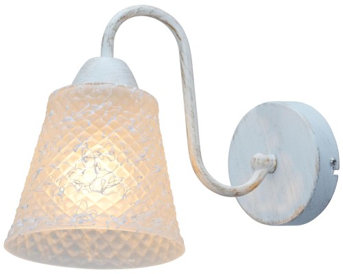 Бра JACLYN TL1141-1W Toplight, E14, 1x60W, белая патина, золотой