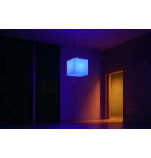 Подвесной LED куб 30 см 220V White RGB