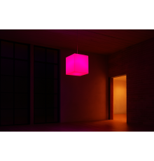 Подвесной LED куб 40 см 220V White RGB