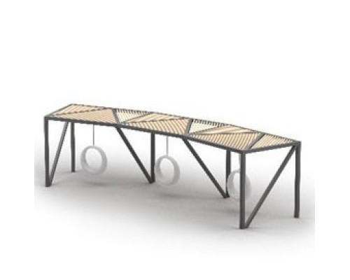 Пергола «Аполлон» со светящимися LED качелями RGB