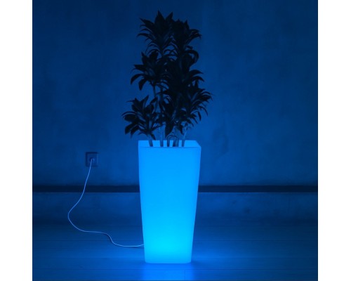 Светящееся LED кашпо-конус Flow XL 90*40*40 см RGB аккумуляторный