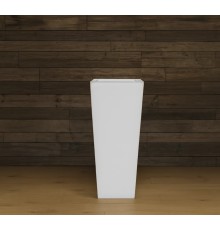 Светящееся LED кашпо-конус Flow L 75*35*35 см 220V White 2700K