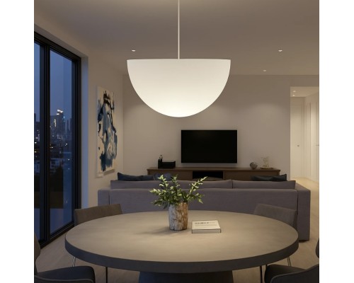 Подвесная светящаяся полусфера Halfmoon 60 см 220V White 2700K