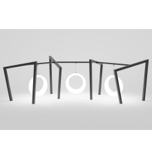 Пергола «Геката» со светящимися LED качелями 2700К