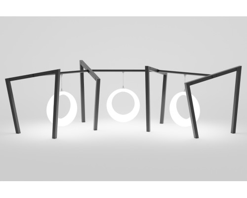 Пергола «Геката» со светящимися LED качелями RGB