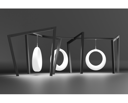 Пергола «Геката» со светящимися LED качелями RGB