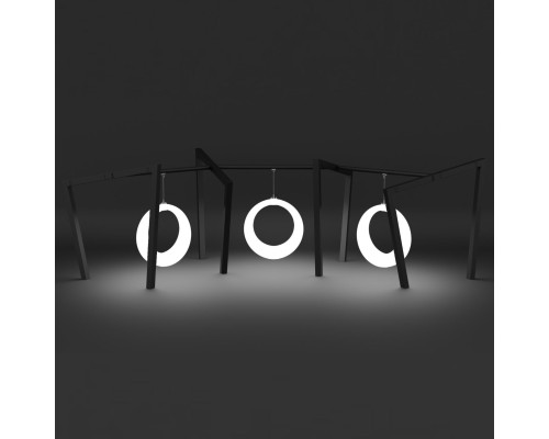 Пергола «Геката» со светящимися LED качелями RGB