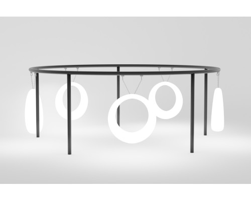 Пергола «Гелиос» со светящимися LED качелями RGB