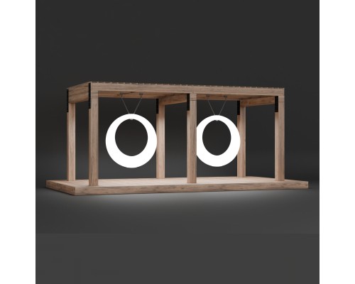 Пергола «Гермес» со светящимися LED качелями RGB