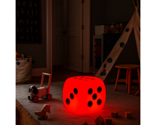 Светящийся куб-игральная кость Pavia 40*40*40 см RGB аккумуляторный