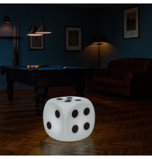 Светящийся куб-игральная кость Pavia 40*40*40 см 220V White 2700К