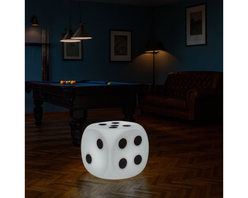 Светящийся куб-игральная кость Pavia 40*40*40 см 220V White 4000К