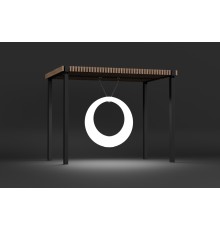 Пергола «Ирида» со светящимися LED качелями 4000К (вращение на 360)