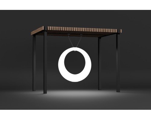 Пергола «Ирида» со светящимися LED качелями 4000К (вращение на 360)