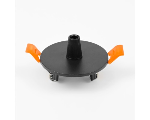 Чаша потолочная встраиваемая Ø60 д/подвода питания 510117 на 48В  черная Due Hermes Lightstar 510007