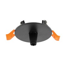 Чаша потолочная встраиваемая Ø60 д/подвода питания 510117 на 48В  черная Due Hermes Lightstar 510007