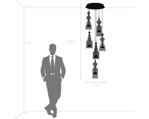 Люстра подвесная Belle Lightstar 814069