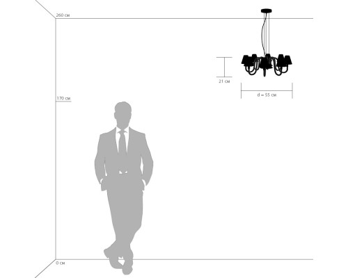 Люстра подвесная Bianco Lightstar 760086