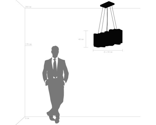 Люстра подвесная Nubi Lightstar 802133