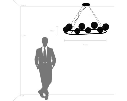 Люстра подвесная Bari Lightstar 815287