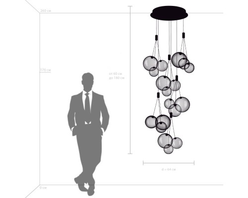 Люстра подвесная Sferetta Lightstar 801189