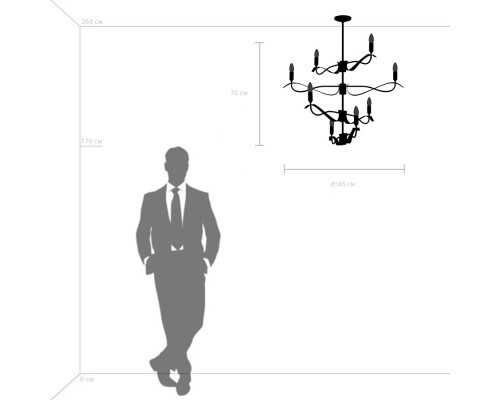 Люстра потолочная Ragno Lightstar 733287