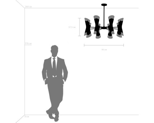 Люстра потолочная Strato Lightstar 817164