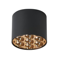 Светильник потолочный 6W 470LM 4000K, черный/золото Guarda Lightstar 080642