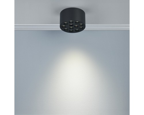 Светильник потолочный 9W 750LM 4000K, черный Guarda Lightstar 080947