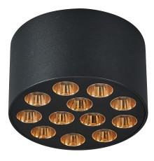 Светильник потолочный 9W 750LM 4000K, черный/золото Guarda Lightstar 080942