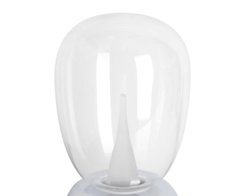 Настольная лампа диммируемая 10W 3000K прозрачный/хром Uovo III Lightstar 807904