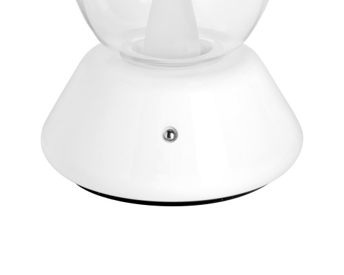 Настольная лампа диммируемая 10W 3000K прозрачный/белый Uovo III Lightstar 807906