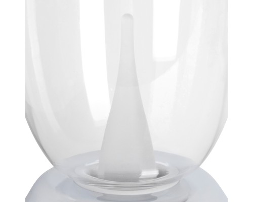 Настольная лампа диммируемая 10W 3000K прозрачный/хром Uovo III Lightstar 807904