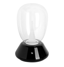 Настольная лампа диммируемая 10W 3000K прозрачный/черный Uovo III Lightstar 807907