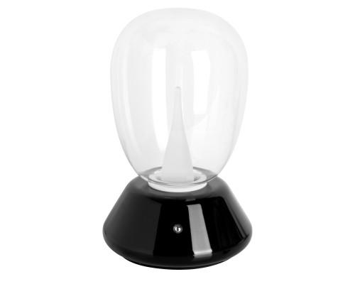 Настольная лампа диммируемая 10W 3000K прозрачный/черный Uovo III Lightstar 807907