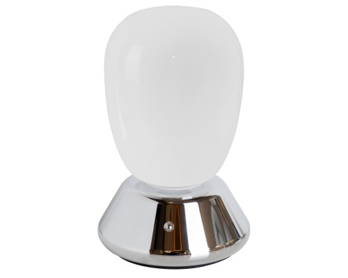 Настольная лампа диммируемая 10W 3000K матовый/хром Uovo III Lightstar 807914