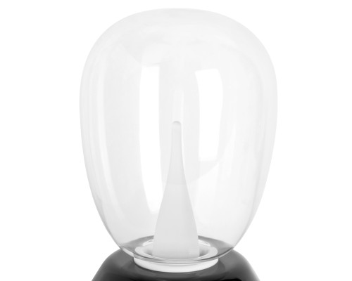 Настольная лампа диммируемая 10W 3000K прозрачный/черный Uovo III Lightstar 807907