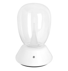 Настольная лампа диммируемая 10W 3000K прозрачный/белый Uovo III Lightstar 807906