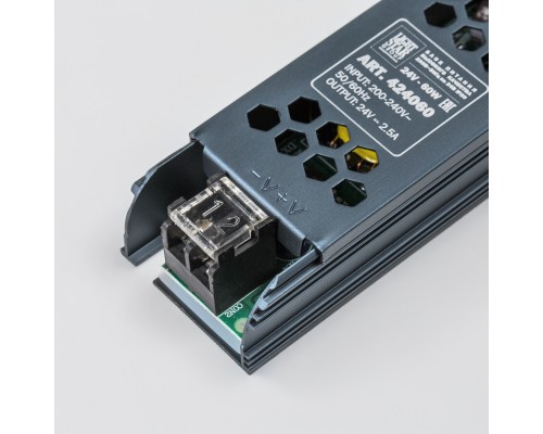 Тросовая система CORDA 5м и блок питания на 60W (max мощность ленты 11W/метр) Corda Lightstar 60CORDA5