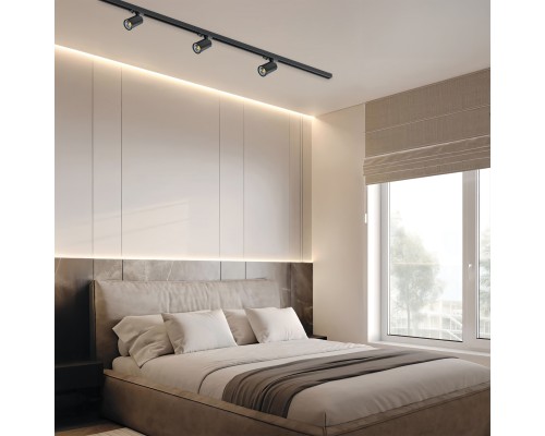 Светильник трековый для BARRA 220V GU10 черный Rullo Lightstar 212937