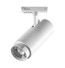 Светильник светодиодный трековый профессиональный с выбором мощности, цветовой температуры и угла освещения д/трековых систем BARRA Fuoco P+CCT Lightstar 218026