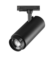 Светильник светодиодный трековый профессиональный с выбором мощности, цветовой температуры и угла освещения д/трековых систем BARRA Fuoco P+CCT Lightstar 218017