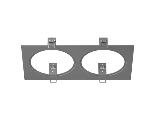 217829 Рамка INTERO 111 Double QUADRO СЕРЫЙ (в комплекте)