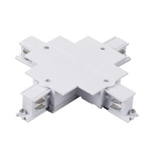 Соединение крестовое встраиваемое с подводом питания к треку 5030xx-R Quattro Lightstar 503146-R
