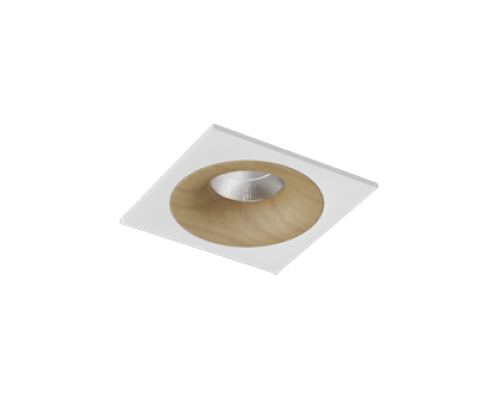 Встраиваемый светодиодный светильник Ledron LOFT SQ White Wooden 4000K
