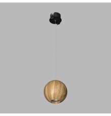 Подвесной (встраиваемый) светодиодный светильник Ledron SPACE R110 Basic Wooden Black