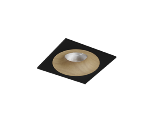 Встраиваемый светодиодный светильник Ledron LOFT SQ Black Wooden 4000K