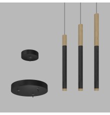 Подвесной (накладной) светодиодный светильник Ledron SAGITONY R1 T40 Dim Wooden 100 Black