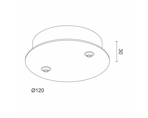 Основание круглое Ledron D120-2