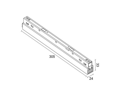 Блок питания встраиваемый в трек SJ-48-200W White
